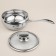 Stainless steel bucket SL Home "Olla", 1.5 l, d = 16 cm, h = 7.5 cm, with a lid, induction