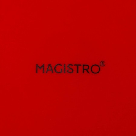Coffee steam porcelain Magistro Coffee Time, 2 objects: a cup 280 ml, a saucer d = 15.5 cm, red color-7