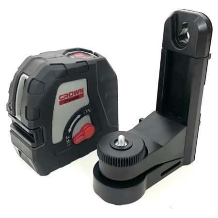 Laser Laser Crown CT44062 TB, 2 red rays, 15 m, 635 nm, ± 3 mm/m, 1/4 and 5/8 "
