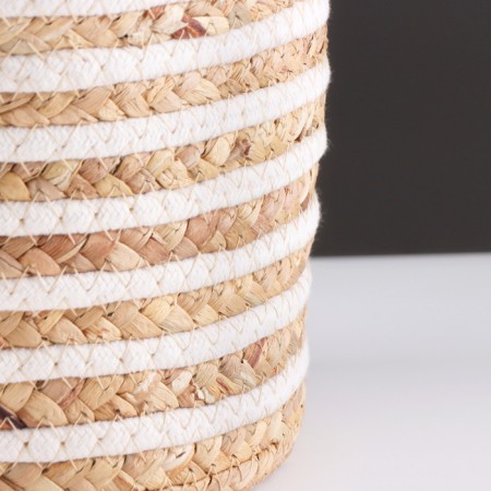 Storage basket "Ecuador", 23 x 23 x 17 cm, natural. white-2