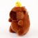Soft toy "Capybara with a duck", on a key fob, 13 cm