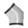 Gutter angle 135 ° PVC D125