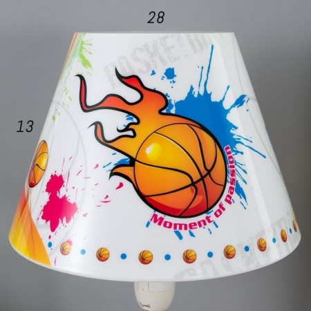 Basketball table lamp E14 15W orange-white 6x30x32.5 cm Risalux-7