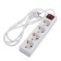 Extension cord Luazon Lighting, 4 sockets, 1.8 m, 10 A, 2200 W, 3x1.5 mm2, s/k, with off.,
