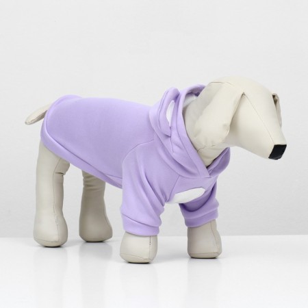 Sweatshirt with a hood "Bear", fleece, size L (DS 30, Osh 28, OG 43 cm), purple-1