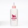 A bottle for feeding with a measured scale, 100 ml (nipple+funnel), pink