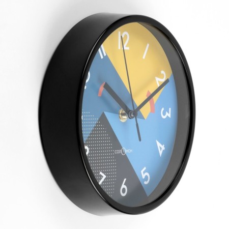 Wall clock, D-20 cm, interior, "geometry", silent-1