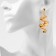 Earrings Metal "Shine" wave mini, color gold