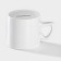 Coramic deed COFFEE BREAK, 150 ml, white color