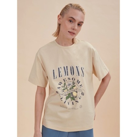 Female T -shirt, size XS, cream color