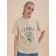 Female T -shirt, size XS, cream color
