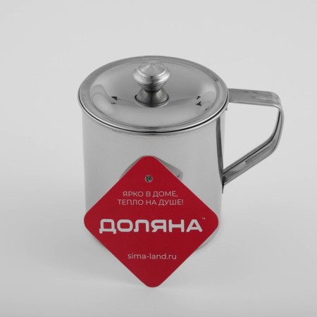 The stainless steel mug “India” “Tarun”, 500 ml, 12 × 9 × 11 cm, with a lid-7