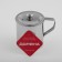 The stainless steel mug “India” “Tarun”, 500 ml, 12 × 9 × 11 cm, with a lid
