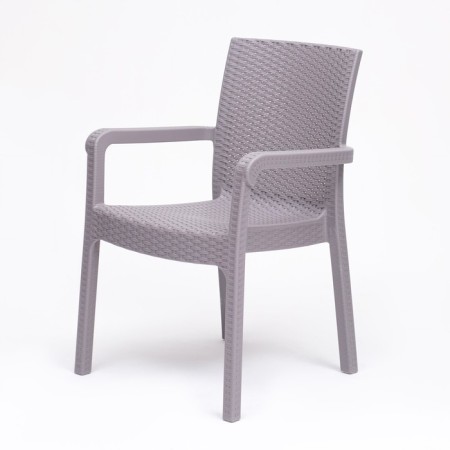 Gardener armchair "rattan" 57 x 57 x 87 cm, gray-3