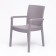 Gardener armchair "rattan" 57 x 57 x 87 cm, gray