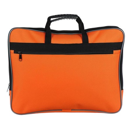 Folder with handles Textile A4, 365 x 290 x 30 mm, calligrata, 1Sh41, "office", external/inner pocket, orange-1