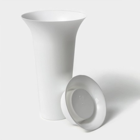 Vase for cutting, 3 l, white color-3