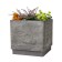 Kashpo for flowers and plants, charcoal 40x40x40cm, 57l