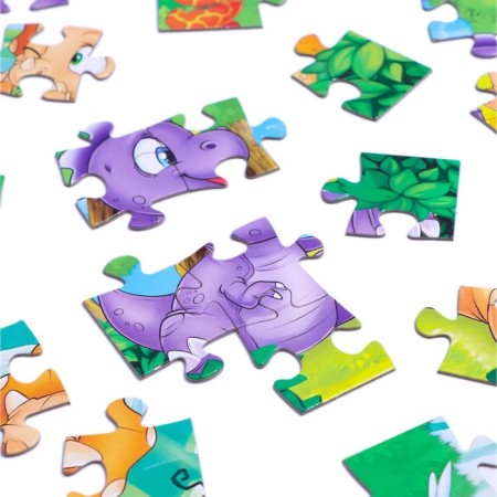 Puzzle "Funny dinosaurics", 24 elements-2