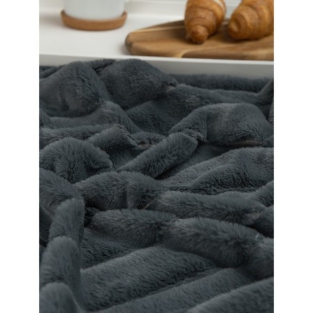 Texrepublic blanket, size 200x220 cm, gray color-7