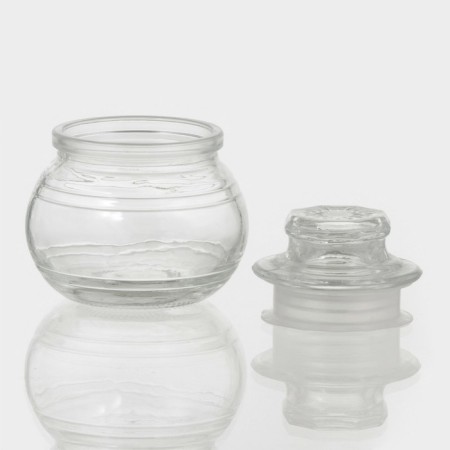 Glass Bank for bulk products "Barrel", 130 ml, 8 × 8.8 cm-1