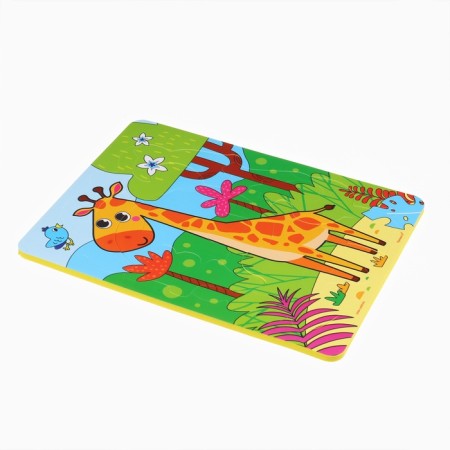 Bathing set 2 in 1 giraffe: puzzle and a book for a bath of crumb I-11