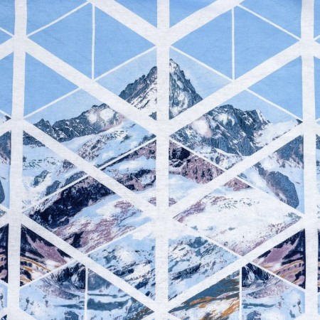 Bed linen "Ethel" euro mountain peaks 200*217 cm, 240*220 cm, 70*70 cm -2 pcs-5