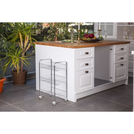 Corridgery stand, rectangular, 3 tiers, chromium color, mg003-1
