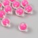 Beads for creativity plastic "Pink" glossy set 30 g d = 1.6 cm