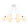 Suspended chandelier Ambrella Light, Modern, TR303159, 6HE27, white color, chrome