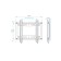 Kromax Ideal-5 Black 15 "-47" Max.35kg, wall-mounted bracket