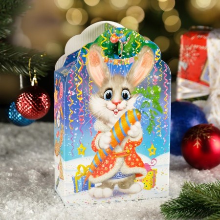 Gift box "Hare Kot" Neon, 16 x 7.5 x 26 cm