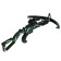 Stinger crossbow, with a laser sight, a butt, knuckles, target