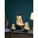 A set of stands for the little things “Boldog standing”, polystone, 58 cm, black and golden color
