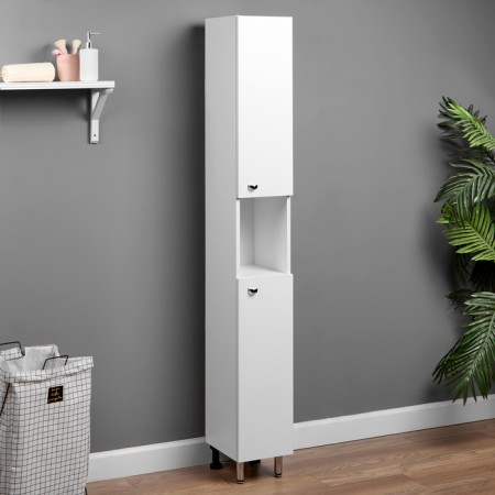 Bathroom Punnel "Vega 2400" White, 24 x 30 x 181 cm