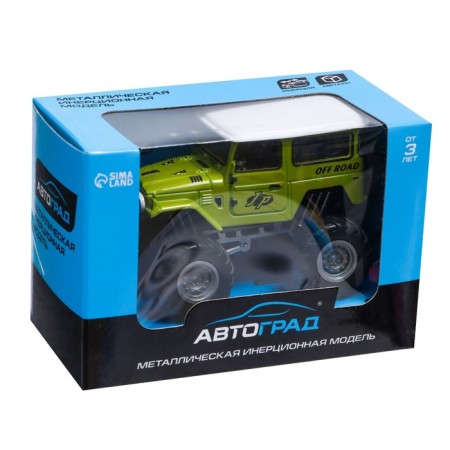 Metal machine "Big Foot", inertial, green color-3