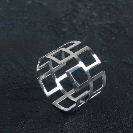 Ring for napkin "Ge", 4.5 × 3 cm, silver color-2