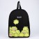School textile “frogs”, 38x14x27 cm, black color