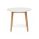 Dining table Bosco (Bosos) Buk/MDF, White/Natural D900