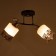 Chandelier gallop 890521 2x60W E27 black/matte white with black pattern
