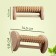 Foot massage with spikes, wooden, roller, 1 row, 14.5 × 7.8 × 4.5 cm