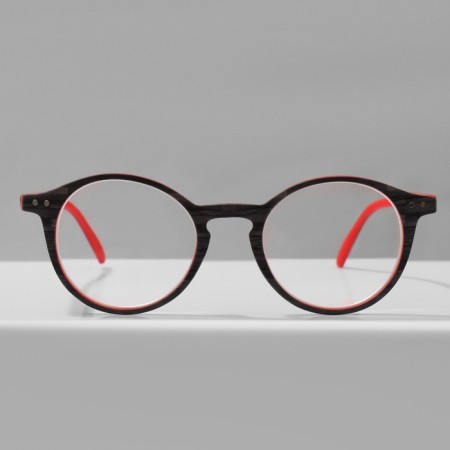 Ready glasses GA0622 (color: c2 gray, red; diopter: -4; tint: no)-2