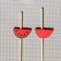 Skewers "Juicy watermelon", 12 cm, set 25 pcs