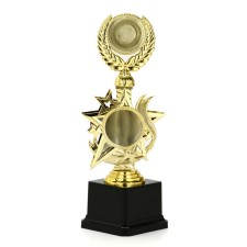 Кубок 192, наградная фигура, золото, подставка пластик, 23 х 9 х 7.5 см