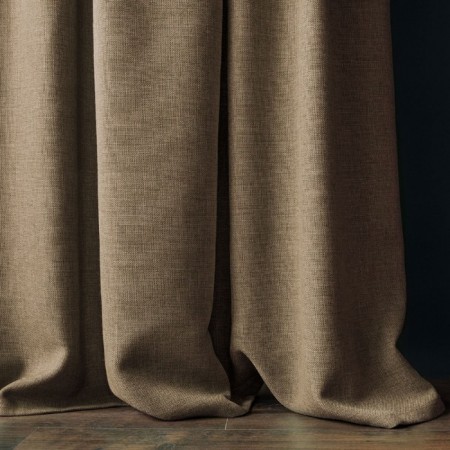 Set of curtains "Jerry", size 200 x 270 cm - 2 pcs, grab - 2 pcs cm, cappuccino color-2
