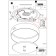 Palomaro 24W LED LED smoky 50x50x11cm
