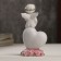Polystone souvenir "Snowty Angel in a pink veneer on the heart" 8.5x4.3x2.2 cm