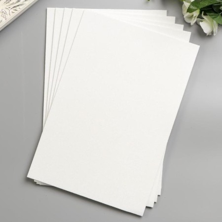 Foamiran "Snow White Glitter" 2 mm format A4 (set of 5 sheets)-2