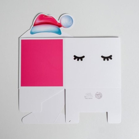 Box for mini-boots "Happy New Year", eyes, 12 x 16.5 x 10 cm, New Year-3