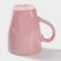 Ceramic share mug "Pastel", 280 ml, pink color